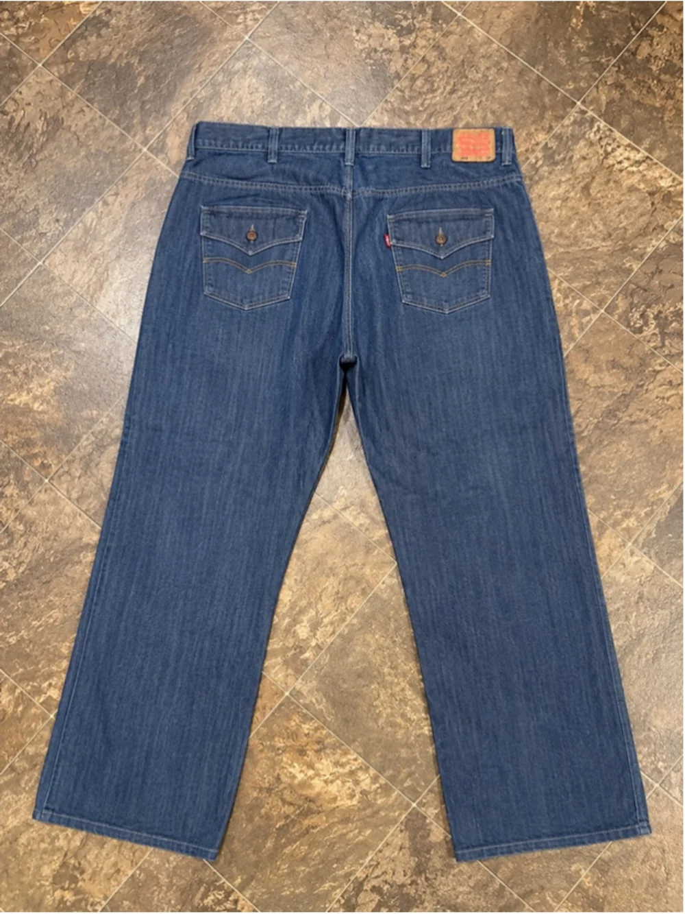 Levi’s 559 Relaxed Straight Jeans Men’s 52x32 Dark Wash Big & Tall
